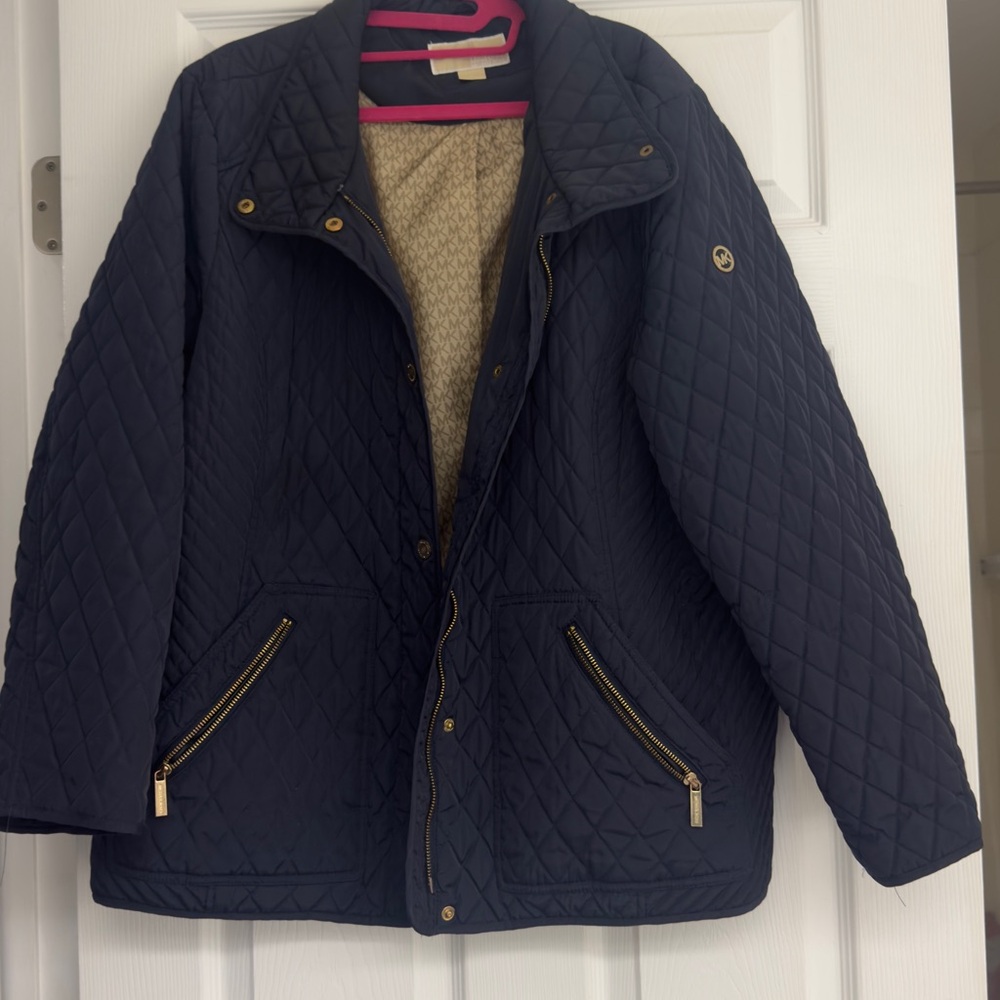 Michael Kors navy Coat with Lining